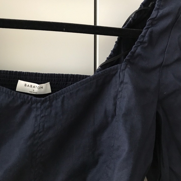 Babaton Crop Blouse with Elastic Back - Picture 4 of 8